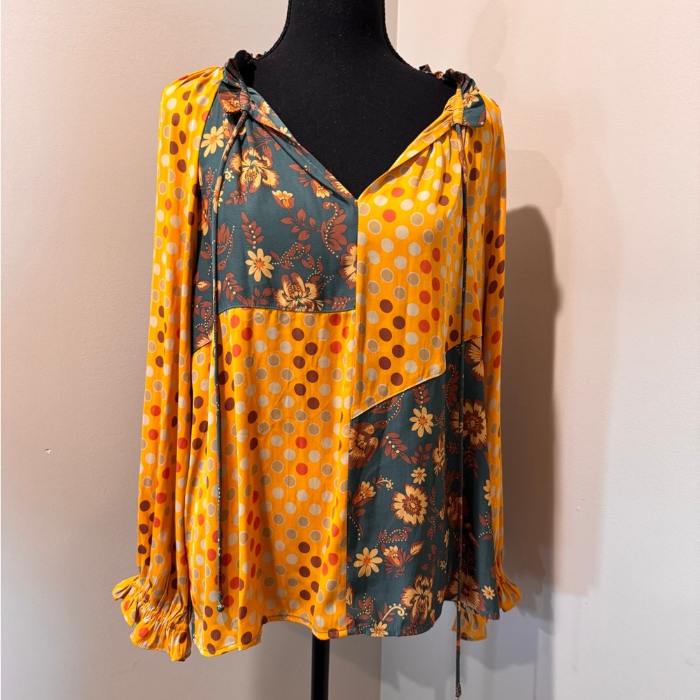 Vice Floral Patchwork Women's Medium Cottagecore Whimsgoth Festival Retro